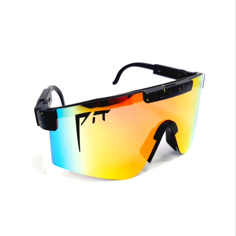 Pit Viper The Originals, Polarized Oversized Mirrored Windproof Sunglasses, C06